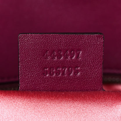 Gucci Velvet Matelasse Small GG Marmont Shoulder Bag Fuchsia Violet Cyclamen 6 of 10