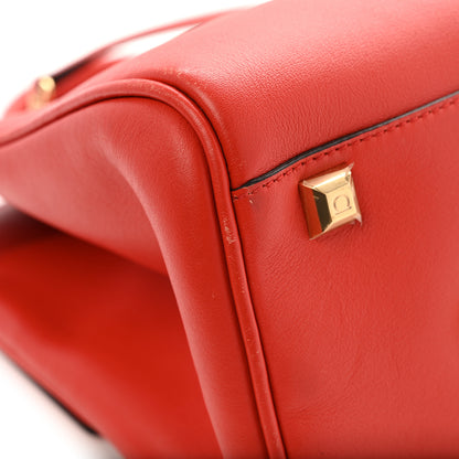 Salvatore Ferragamo Calfskin Medium The Studio Bag Red 12 of 15