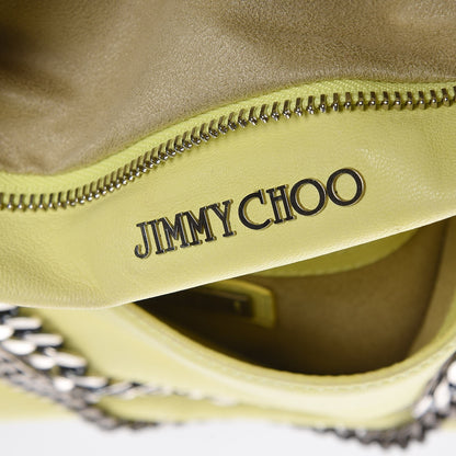 Jimmy Choo Lambskin Small Biker Hobo Yellow 6 of 12