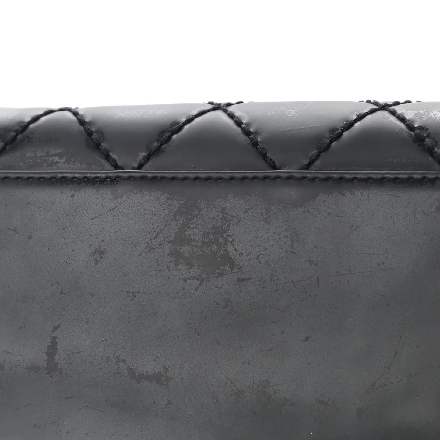 Calfskin Stitch Surpique Tote Black