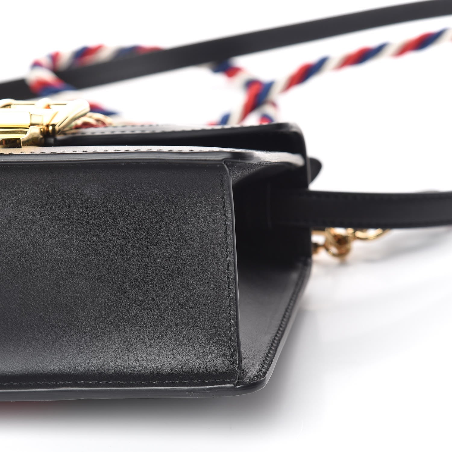 Gucci Calfskin Mini Sylvie Top Handle Bag Black 6 of 12