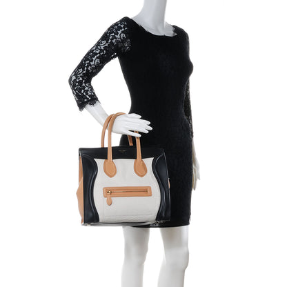 Celine Smooth Calfskin and Shrunken Lambskin Mini Tri-Color Luggage 2 of 9