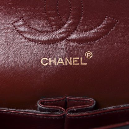 Chanel Lambskin Quilted Medium Double Flap Black 8 of 13