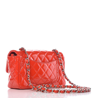 Chanel Patent Calfskin Quilted Mini Rectangular Flap Red 3 of 10