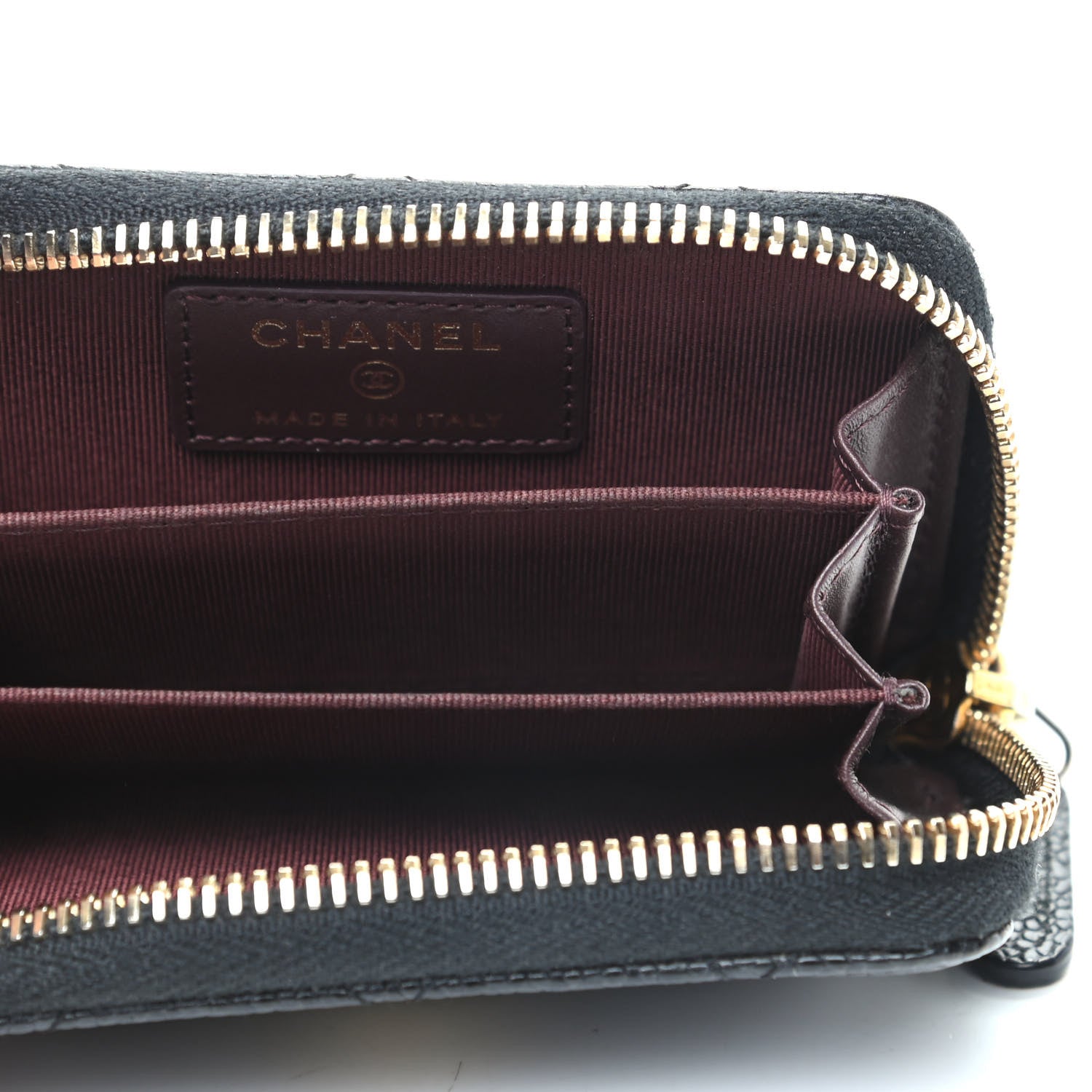 Chanel Caviar Quilted Zip Coin Purse Black 5 of 8