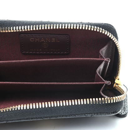 Chanel Caviar Quilted Zip Coin Purse Black 5 of 8