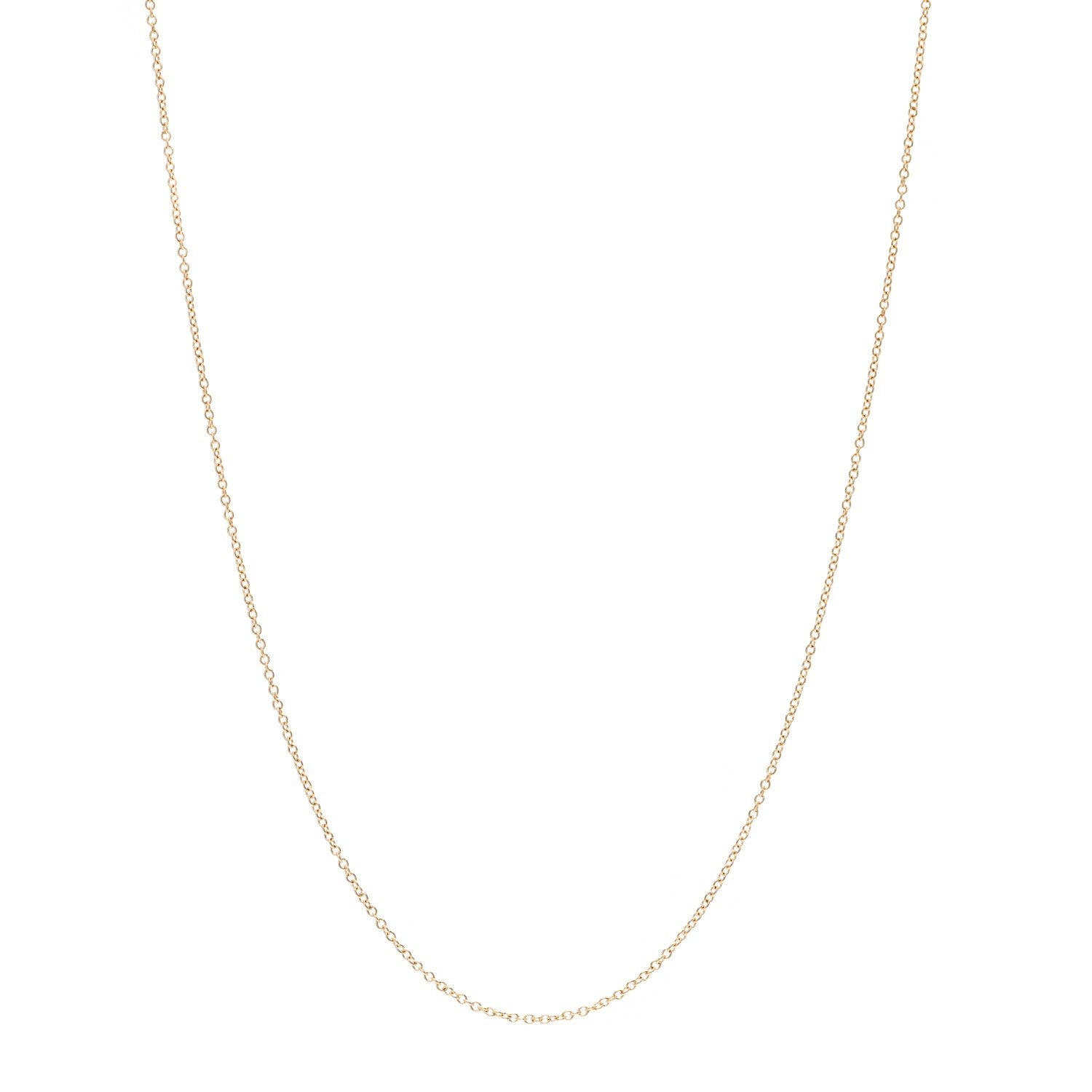 Tiffany 18K Yellow Gold Chain Necklace 16" 2 of 9