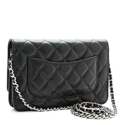 Chanel Caviar Quilted Wallet On Chain WOC Black 3 of 12