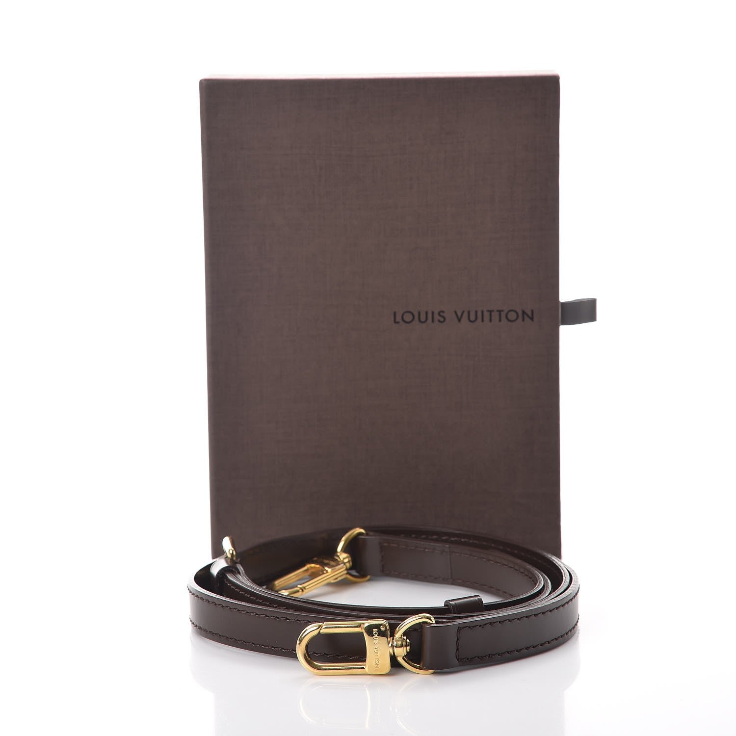 Louis Vuitton Calfskin 16mm Adjustable Shoulder Strap Brown 6 of 6