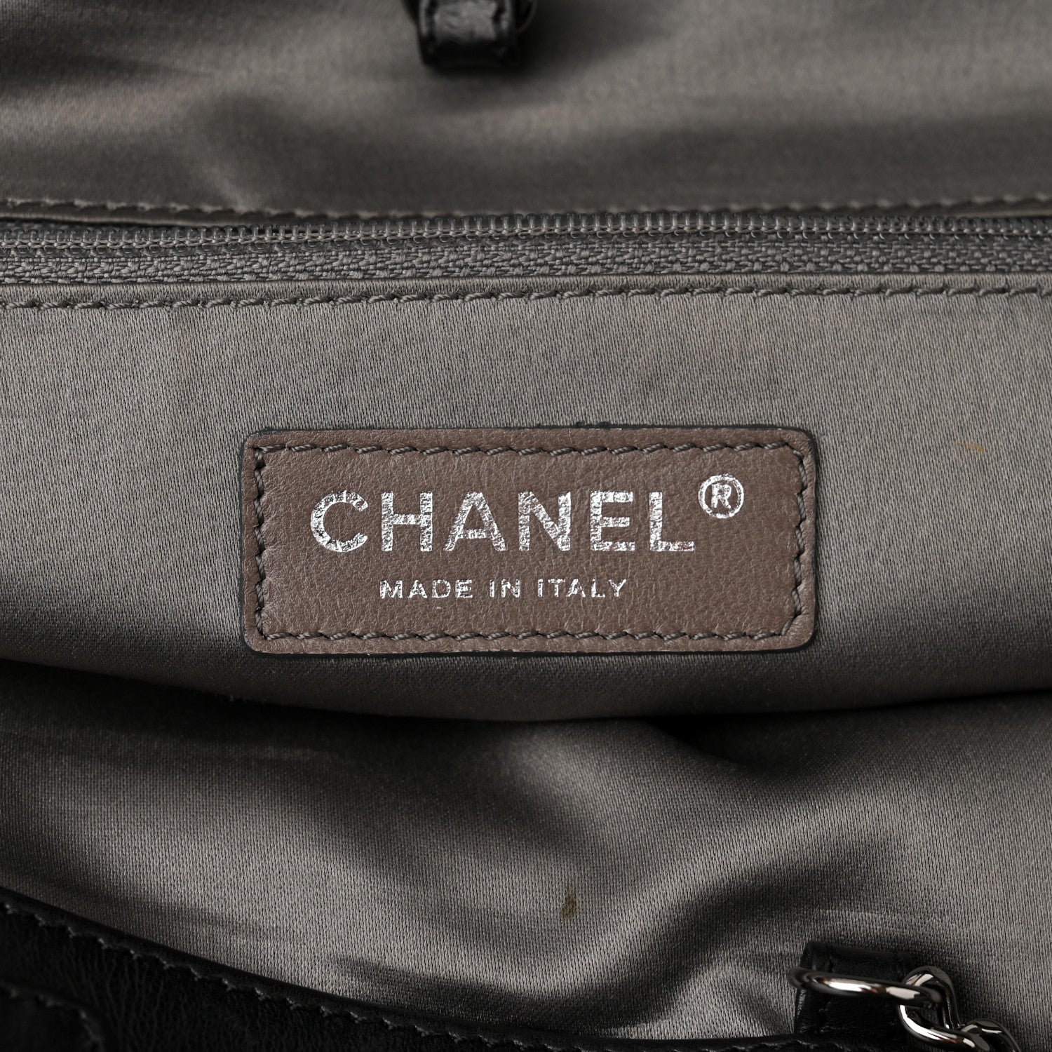 Chanel Lambskin East West Soho Shopper Black 6 of 15