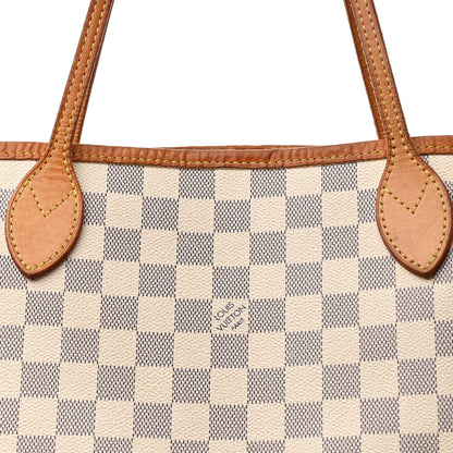 Louis Vuitton Damier Azur Neo Neverfull MM Rose Ballerine 7 of 12