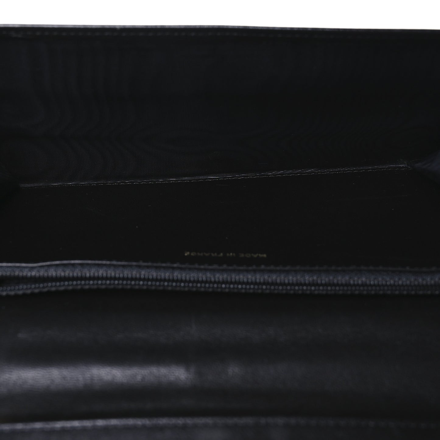 Lambskin Quilted Chocolate Bar Long Wallet Black