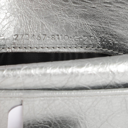 Balenciaga Agneau Classic Hardware Fold Wallet Gris Aluminum 7 of 8