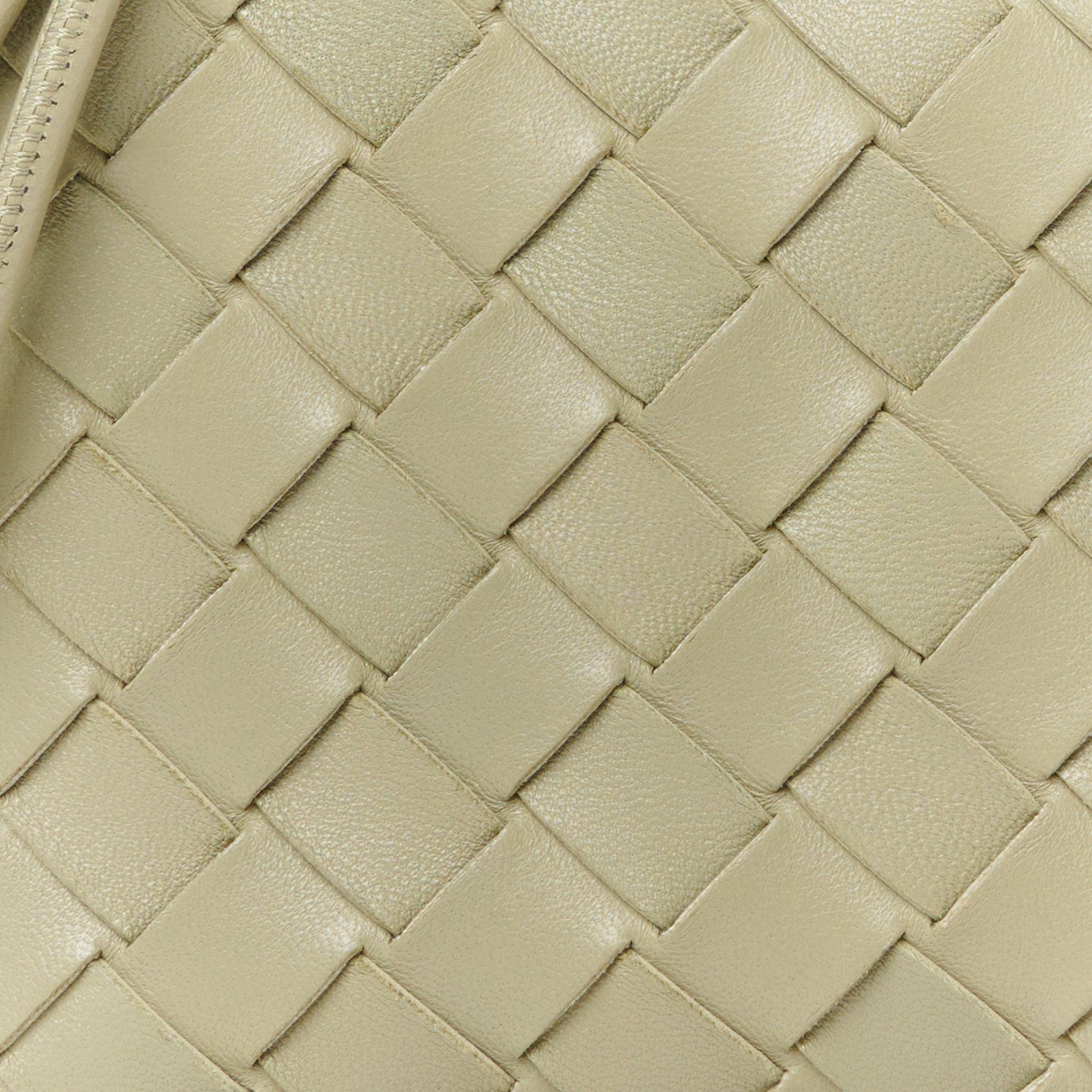 Nappa Intrecciato Mini Loop Camera Bag Travertine