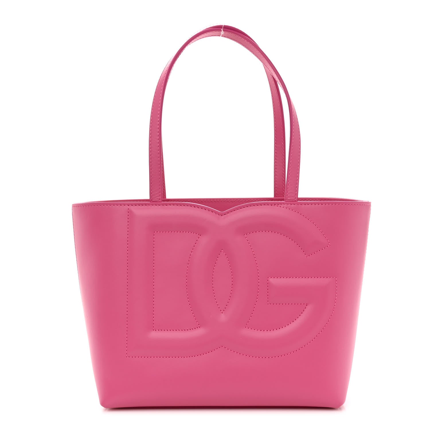 Dolce & Gabbana Calfskin Small DG Logo Shopper Tote Lilac 1 of 9