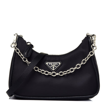 Prada Tessuto Nylon Mini Re-Edition 2000 Shoulder Bag Black 1 of 8