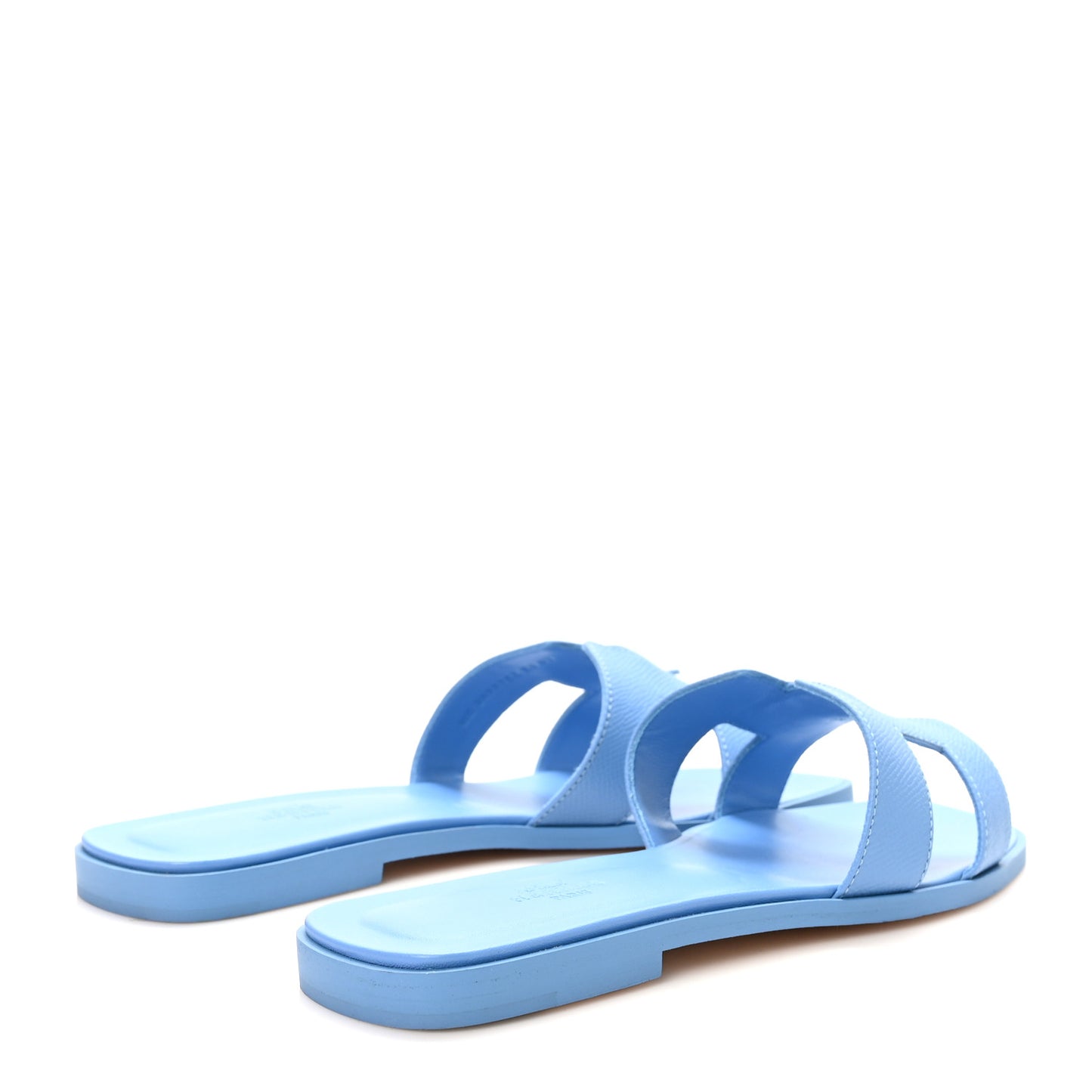 Calfskin Oran Sandals 40.5 Bleu Faience