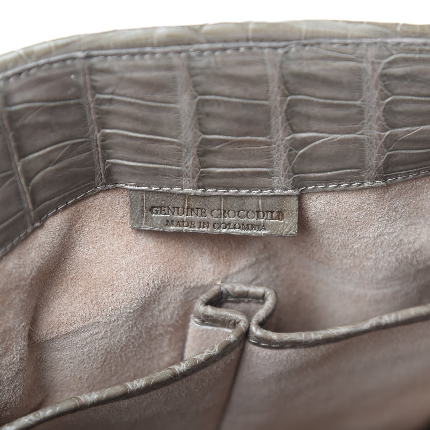 Nancy Gonzalez Crocodile Shoulder Bag Taupe 7 of 11