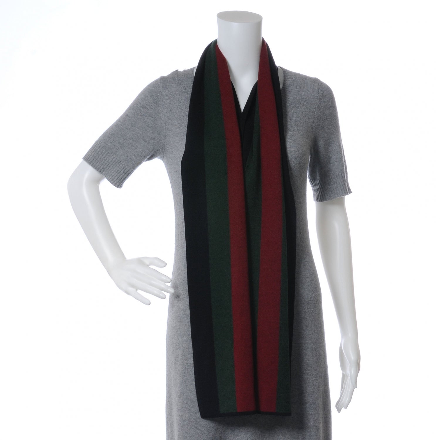 Gucci Silk Wool Web Scarf 3 of 6