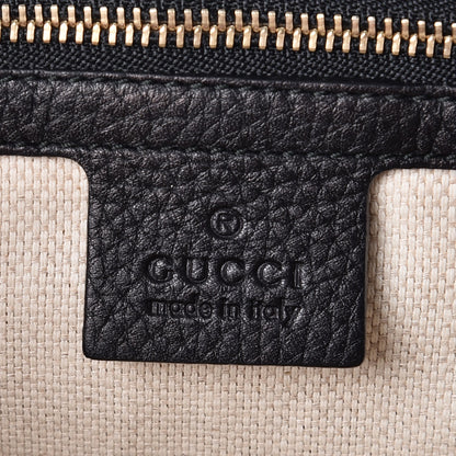Gucci Pebbled Calfskin Medium Soho Flap Crossbody Black 6 of 7