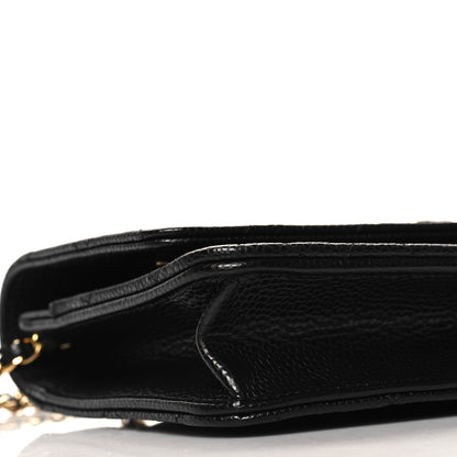 Chanel Caviar Quilted Wallet On Chain WOC Black 10 of 12