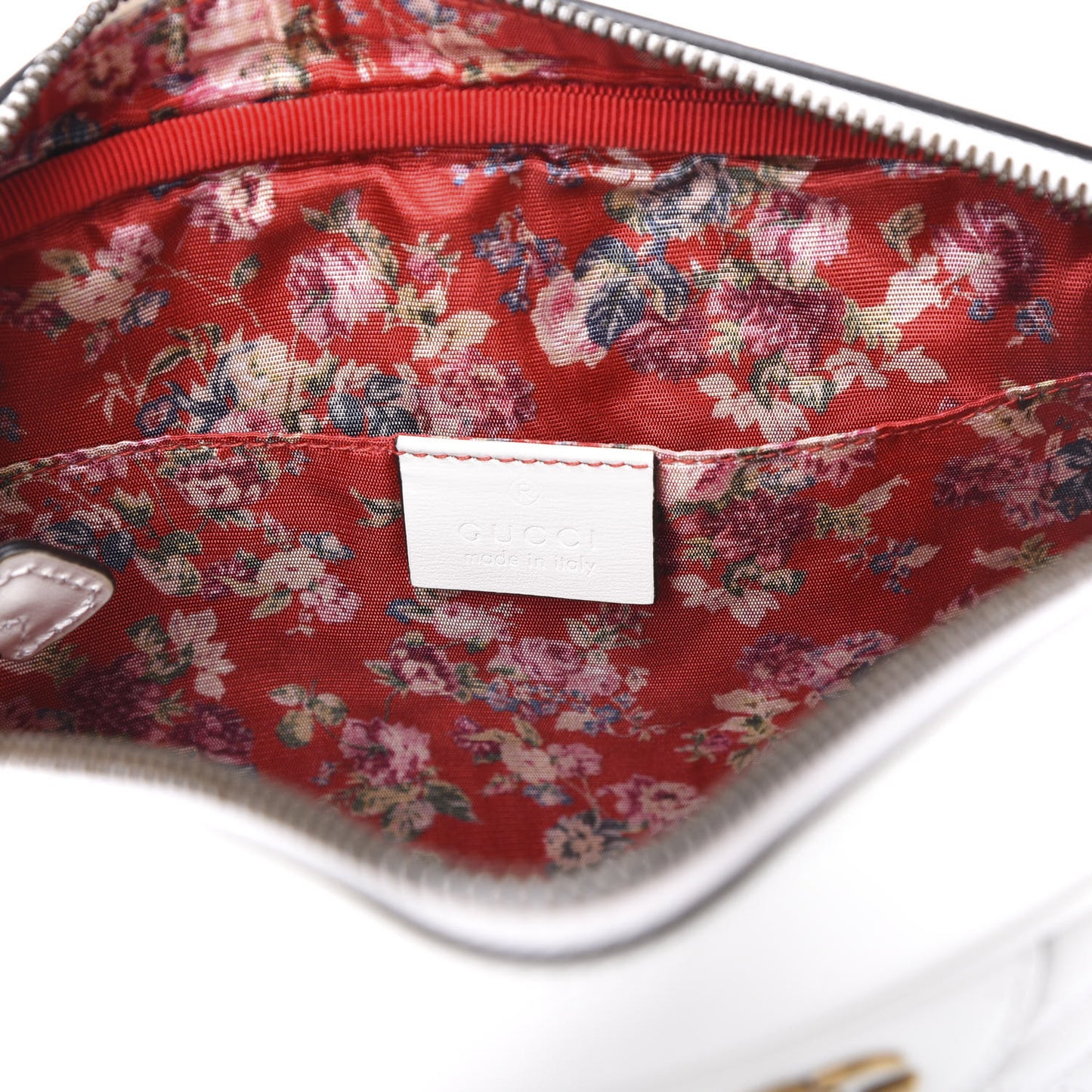 Calfskin Web Trapuntata Small Shoulder Bag Off White