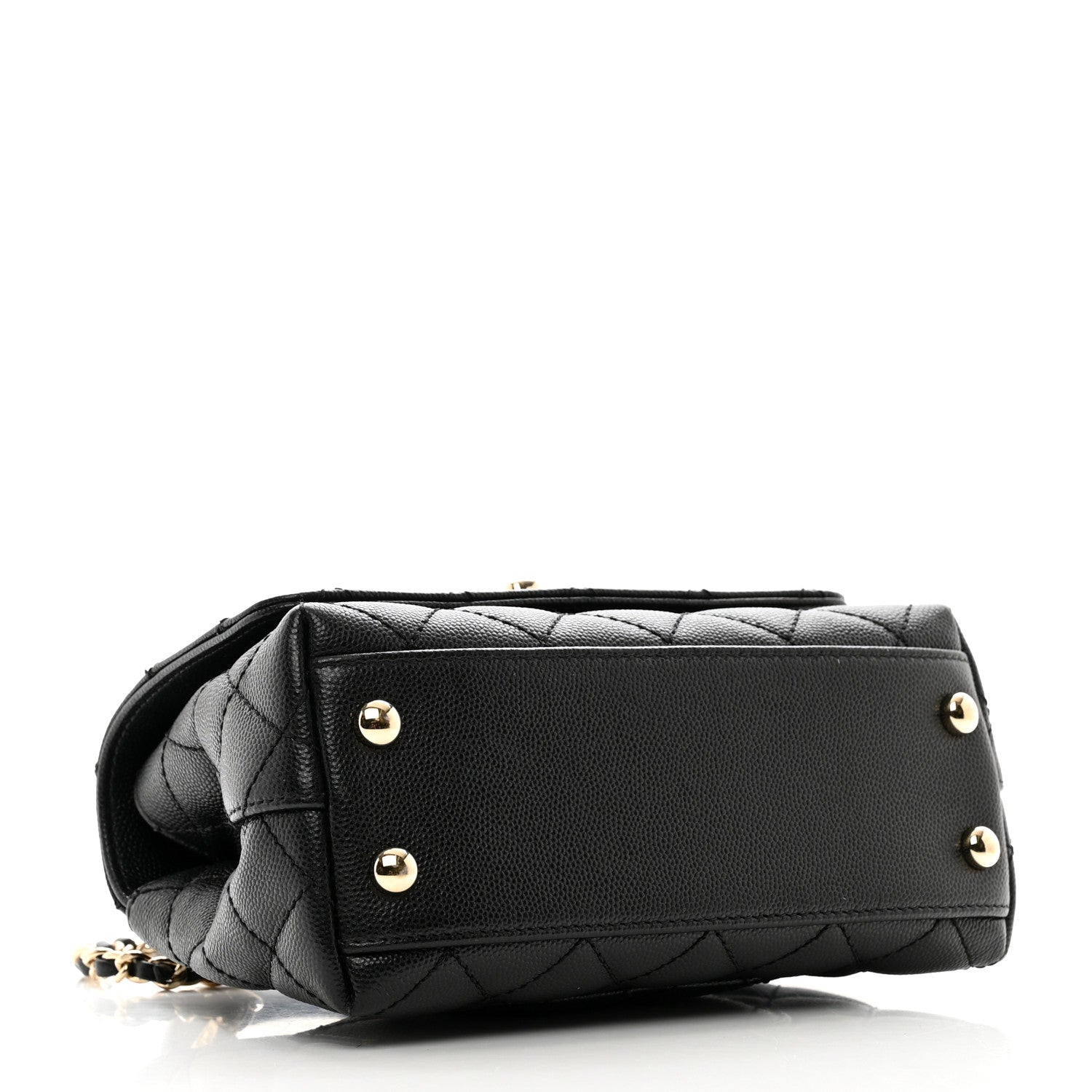 Chanel Caviar Quilted Extra Mini Coco Handle Flap Black 4 of 10