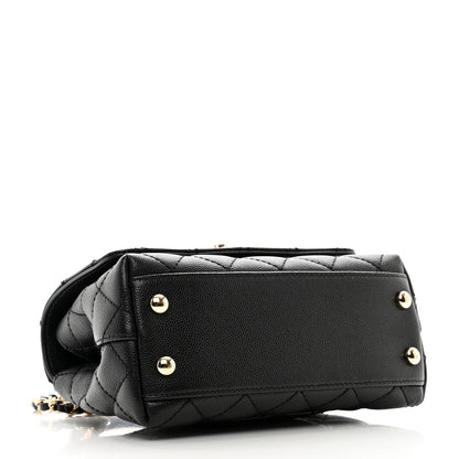 Chanel Caviar Quilted Extra Mini Coco Handle Flap Black 4 of 10