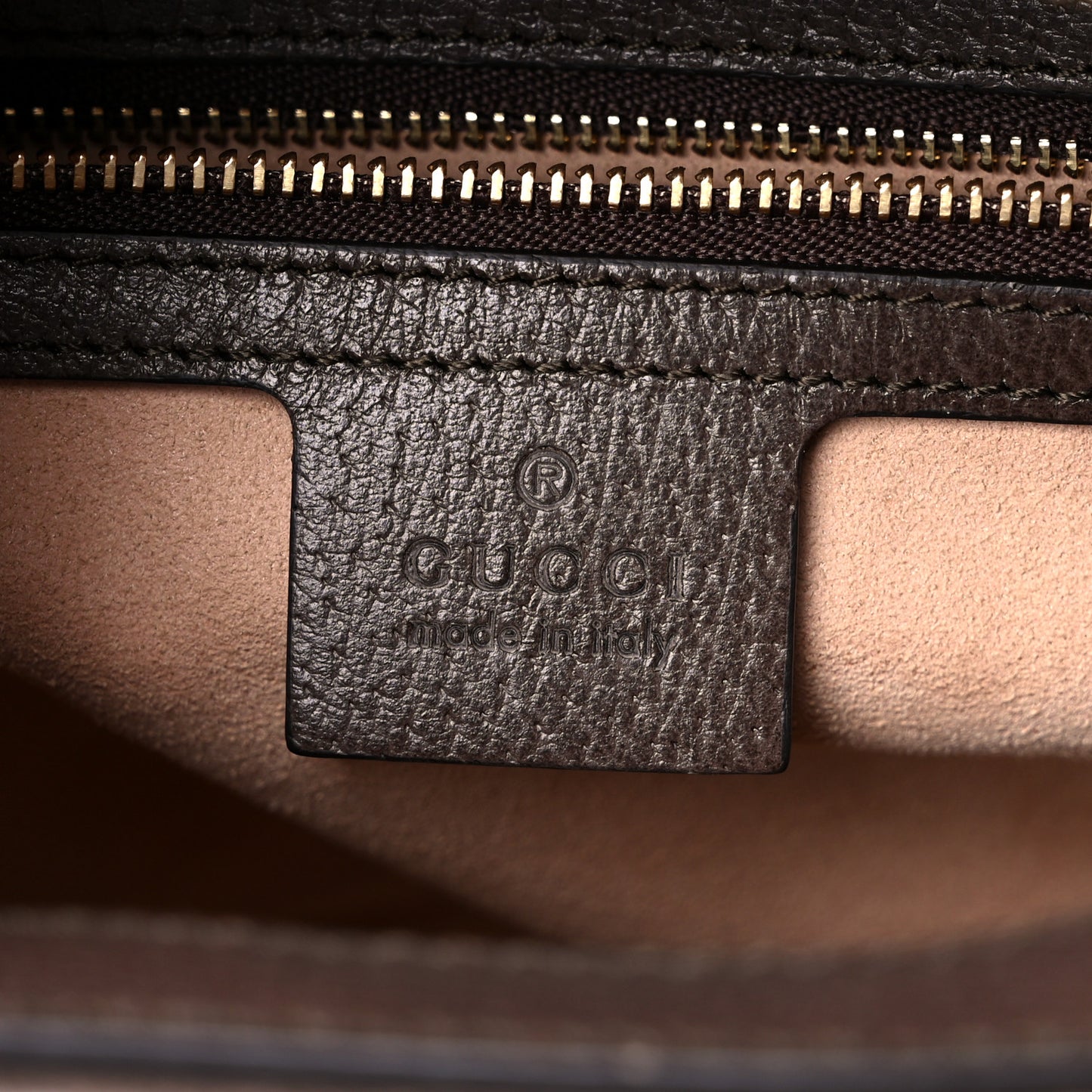 GG Supreme Web Small Ophidia Top Handle Shoulder Bag Brown