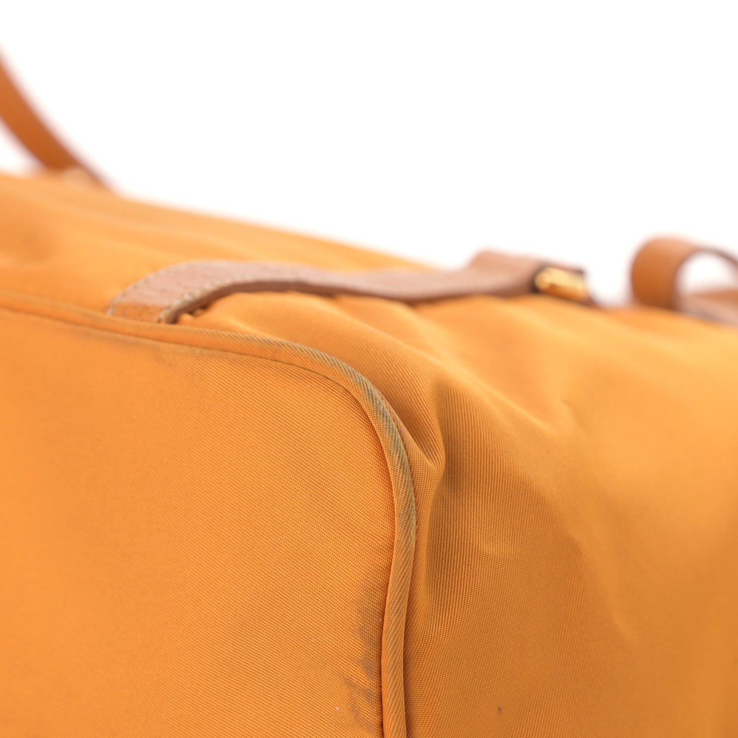 Prada Tessuto Nylon Soft Calf Tote Yellow 13 of 16