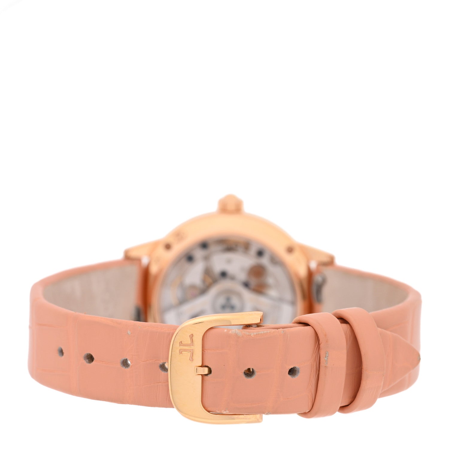 Jaeger-LeCoultre 18K Red Gold Alligator Diamond Bezel 27.5mm Rendez-Vous Automatic Watch Silver Q3512520 3 of 4