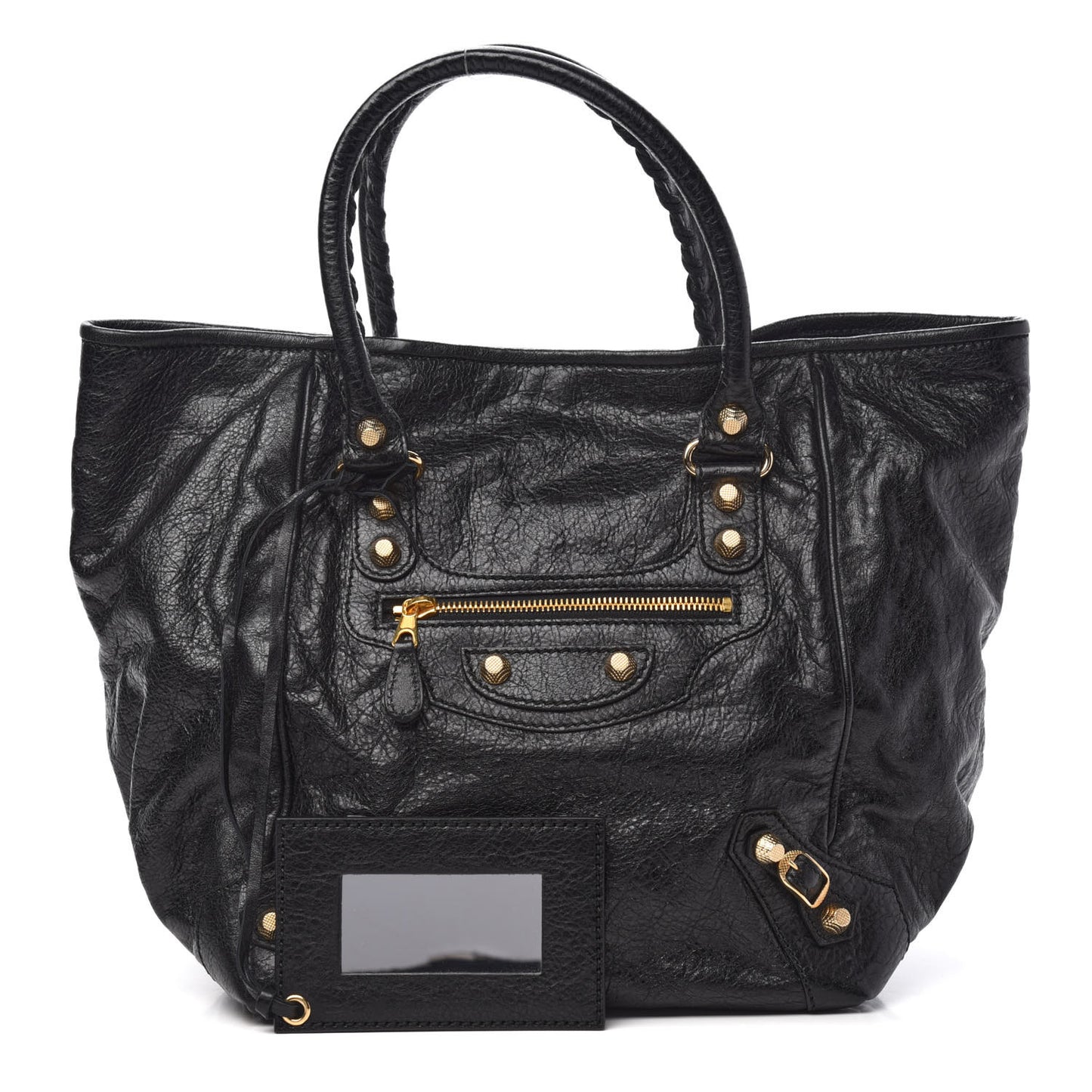 Agneau Giant 12 Gold Hardware S Sunday Tote Black
