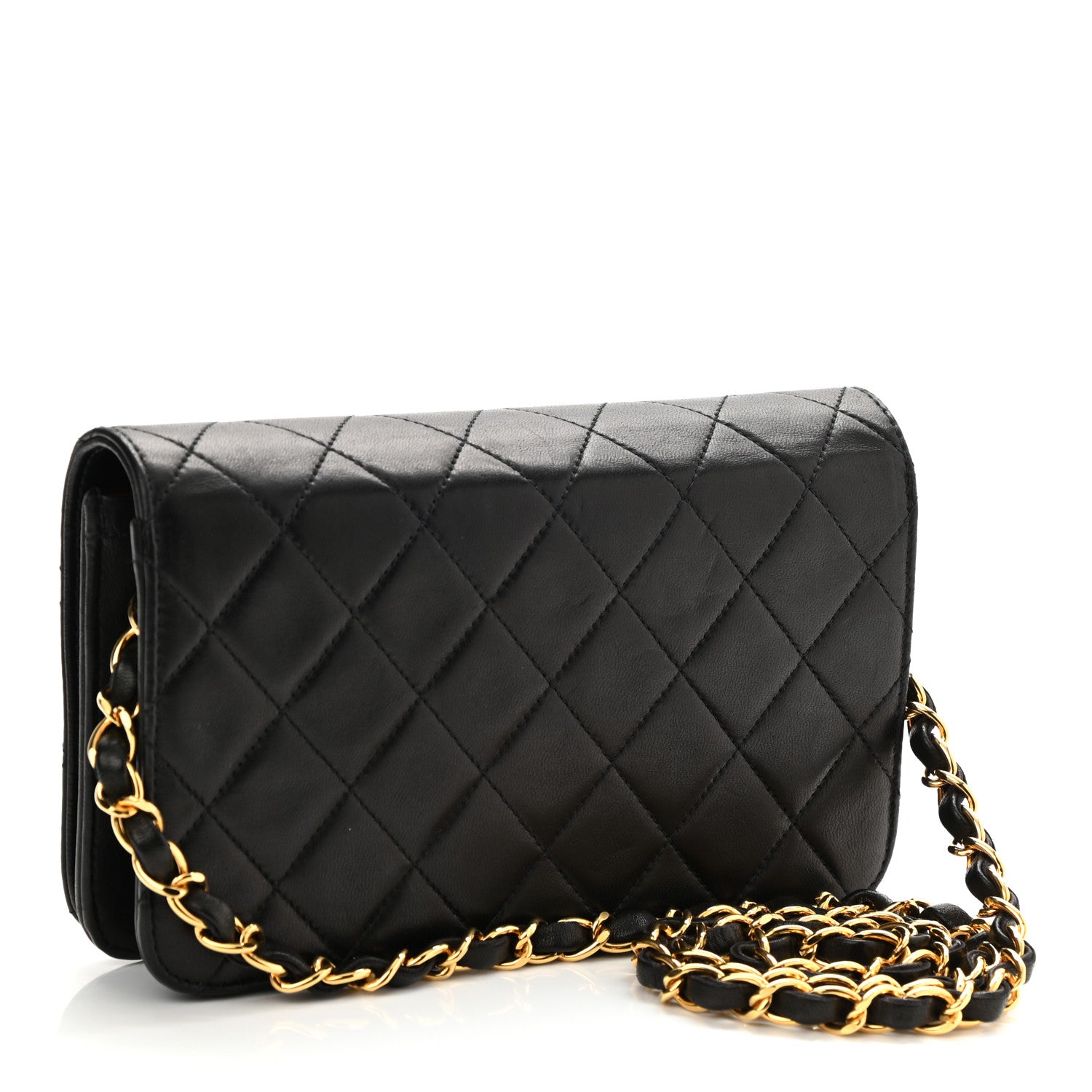 Chanel Lambskin Quilted Small Single Flap Bag Black 3 of 10