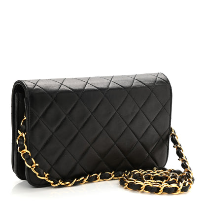 Chanel Lambskin Quilted Small Single Flap Bag Black 3 of 10