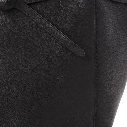 Celine Soft Grained Calfskin Small Belt Cabas Phantom Black 10 of 13