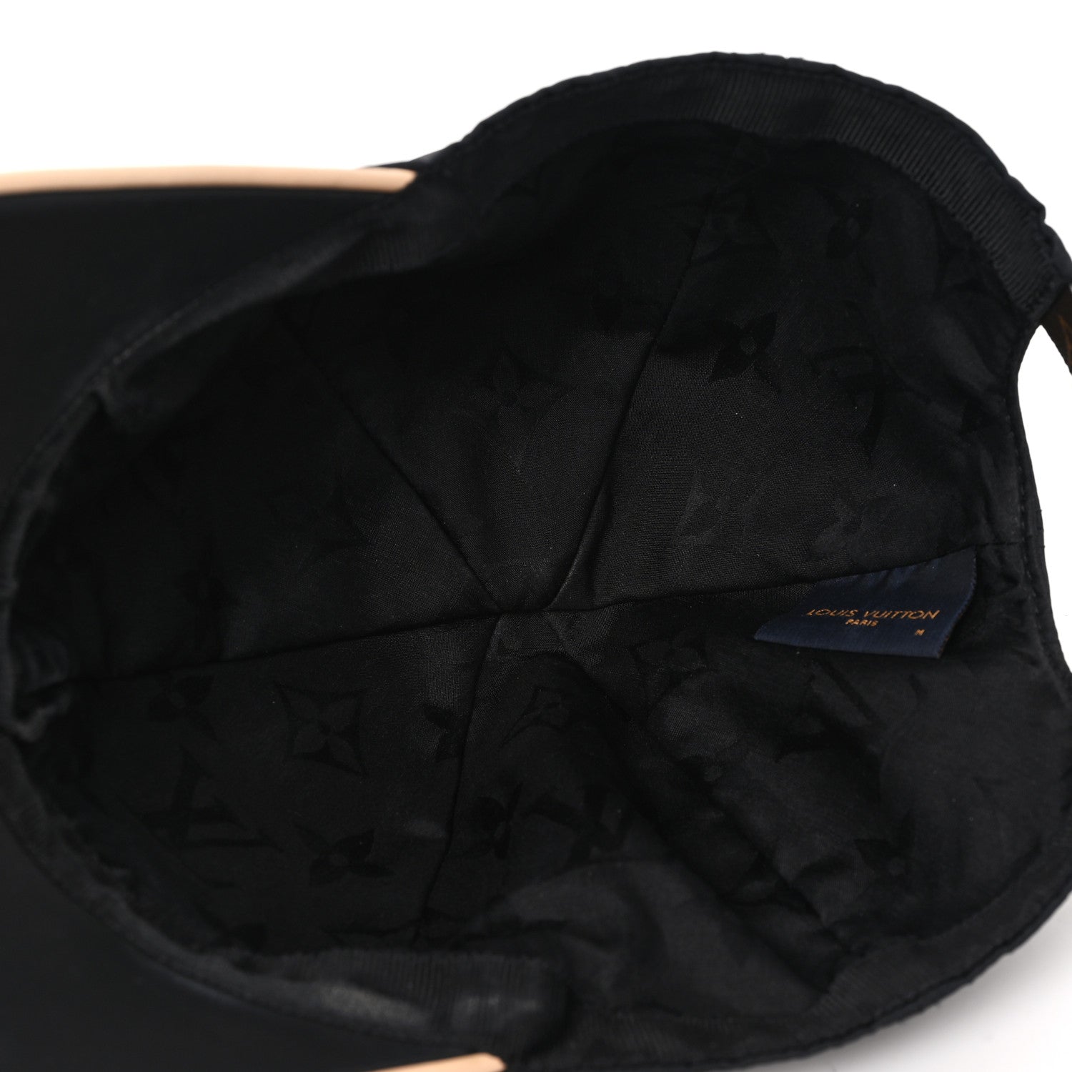 Louis Vuitton Polyester Silk Monogram LV Get Ready Cap M Black 7 of 9