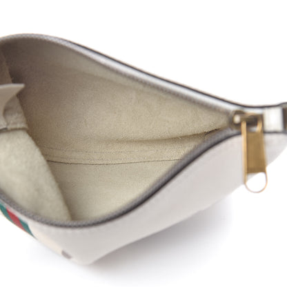 Gucci Pebbled Calfskin Medium Logo Portfolio Clutch White 7 of 9