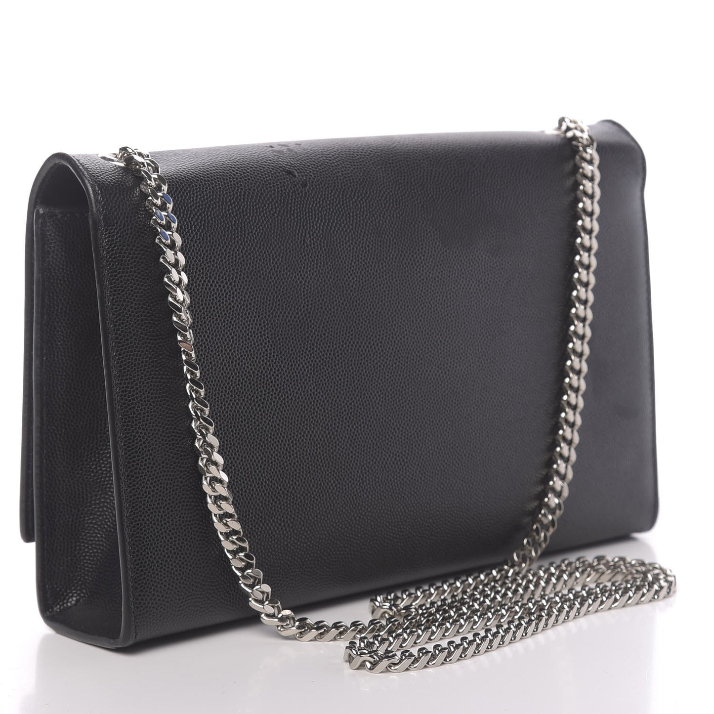 Grain De Poudre Medium Classic Monogram Kate Satchel Black
