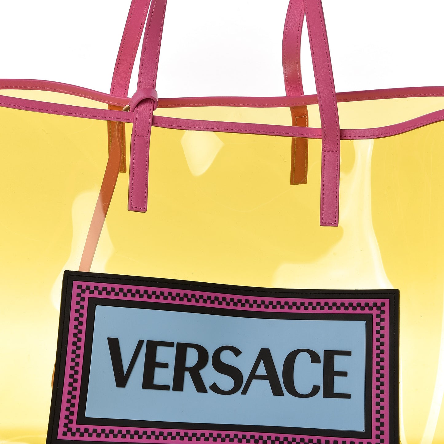 Vinyl Calfskin 90s Logo Tote Multicolor