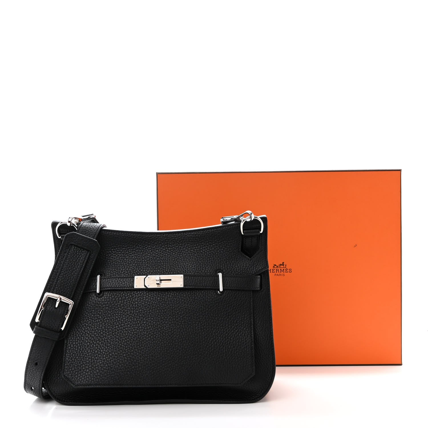 Hermes Taurillon Clemence Jypsiere 28 Black 13 of 13