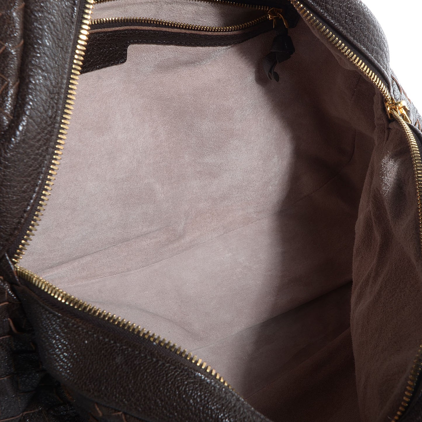 Nappa Intrecciato Bowler Ebano