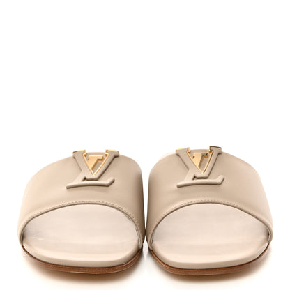 Louis Vuitton Calfskin LV Capri Flat Sandals 40 Pebble 2 of 9