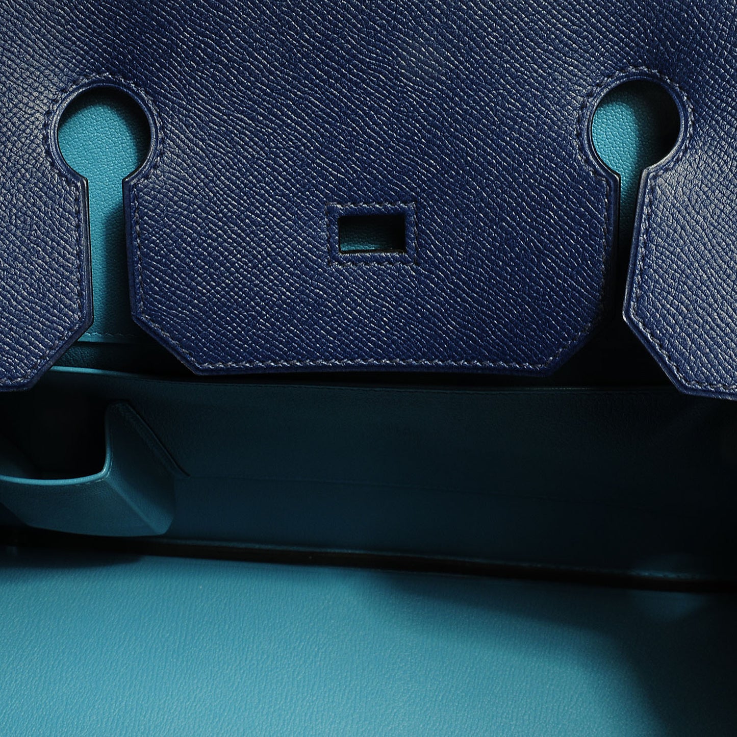 Epsom Horseshoe Bi-Color Birkin 40 Bleu Sapphire Blue Jean
