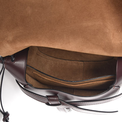 Loewe Calfskin Small Metal Gate Crossbody Bag Oxblood 5 of 9