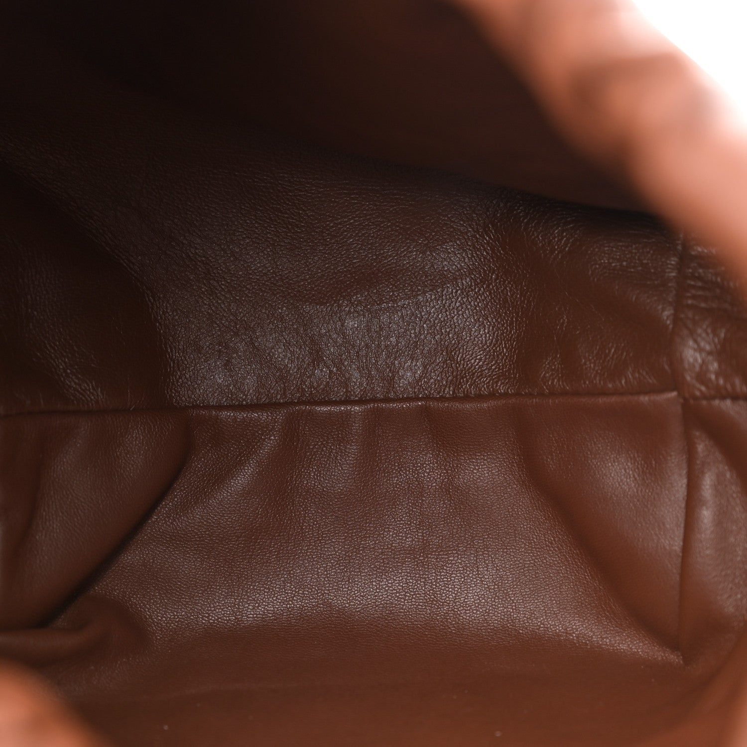 Valentino Garavani Nappa Vlogo Pouf Pouch Tan 5 of 9