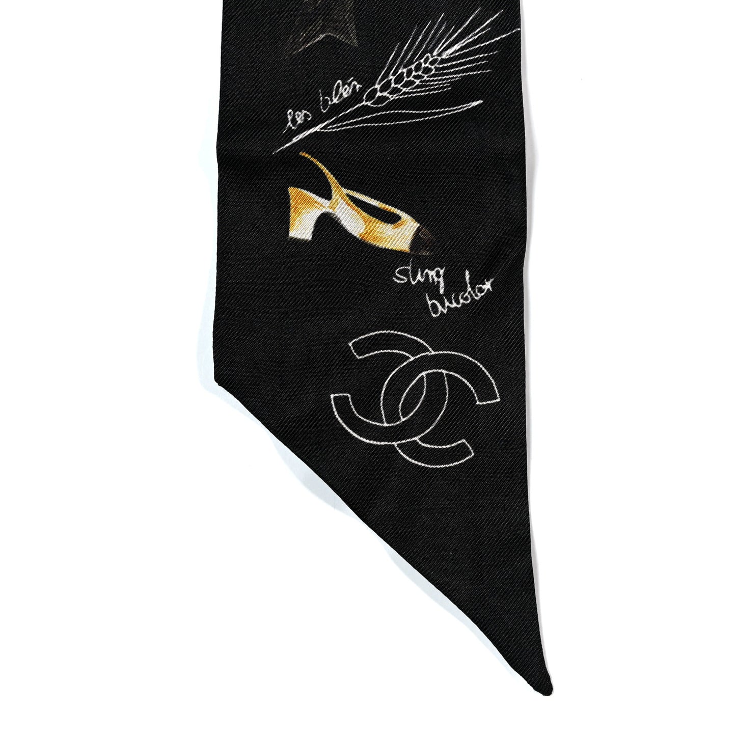 Silk CC Slim Bandeau Black Gold