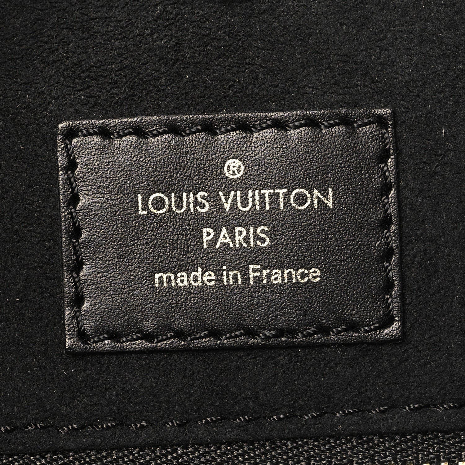 Louis Vuitton Calfskin Monogram Fold Tote PM Cream Khaki Black 6 of 9