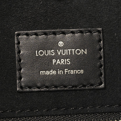 Louis Vuitton Calfskin Monogram Fold Tote PM Cream Khaki Black 6 of 9
