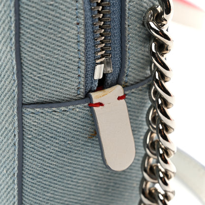 Christian Louboutin Denim Sequin Love Mini Rubylou Crossbody Blue Multicolor 12 of 12