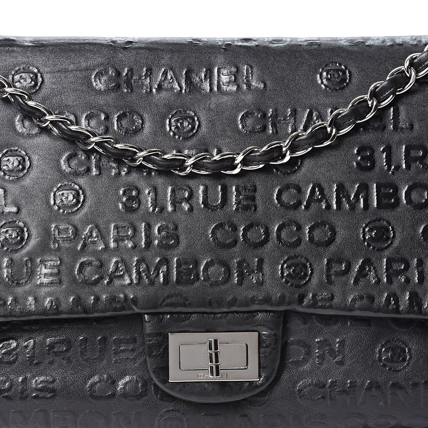 Calfskin Unlimited Jumbo Double Flap Black
